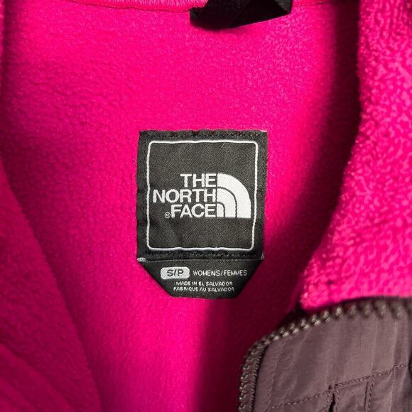 NORTH FACE Denali Polartec Full Zip Fleece Womens Small Magenta Plum Gorpcore - Picture 3 of 7